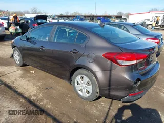 2017 Kia Forte LX with VIN 3KPFK4A7XHE156816, listed as a IAAI auction lot 41974501 with 153,606 mi miles. Bid and sale history available at carsss.com. Image 3.