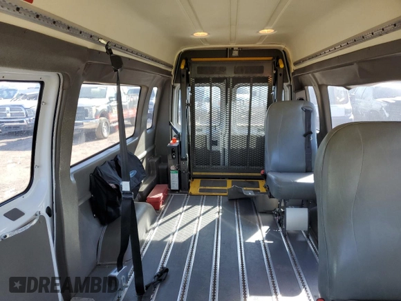 2014 Ford Econoline Cargo Commercial with VIN 1FTNS2EWXEDA39249, listed as a Copart auction lot 68464544 with 69,596 mi miles and Clean Title. Bid and sale history available at carsss.com. Image 10.
