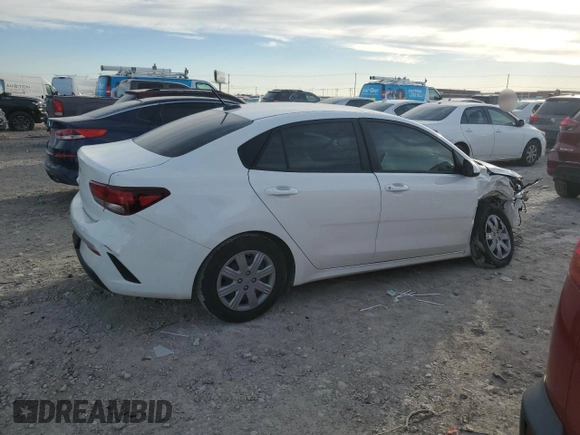 2023 Kia Rio S with VIN 3KPA24AD8PE606316, listed as a Copart auction lot 47291025 with 13,683 mi miles and Salvage Title. Bid and sale history available at carsss.com. Image 3.