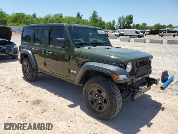 2021 Jeep Wrangler Unlimited Willys z VIN 1C4HJXDG9MW509488, wystawiony jako Copart lot #56692275 z przebiegiem 46 422 mil mil oraz Szkoda całkowita • Salvage title. Historia ofert i sprzedaży dostępna na DreamBid. Obrazek 4.