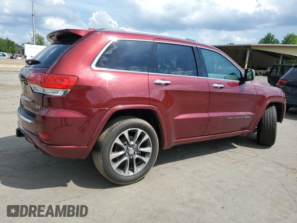 2017 Jeep Grand Cherokee Overland with VIN 1C4RJFCG5HC874130, listed as a Copart auction lot 65324695 with 101,588 mi miles and Salvage title. Bid and sale history available at DreamBid. Image 3.