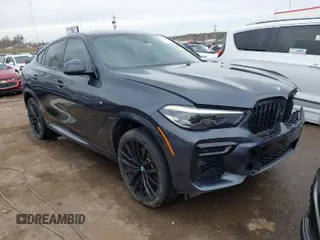 2022 BMW X6 xDrive40i with VIN 5UXCY6C08N9N30013, listed as a IAAI auction lot 41772245 with 23,198 mi miles. Bid and sale history available at carsss.com. Image 1.