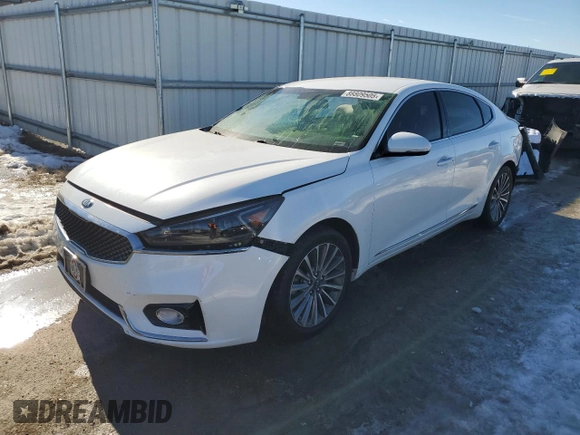2017 Kia Cadenza Premium z VIN KNALB4J16H5052119, wystawiony jako Copart lot #88809505 z przebiegiem 74 356 mil mil oraz Szkody całkowita. Historia ofert i sprzedaży dostępna na DreamBid. Obrazek 1.