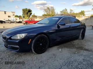 2014 BMW 6 Series 640i z VIN WBA6A0C56EDZ04494, wystawiony jako Copart lot #81958554 z przebiegiem 126 148 mil mil oraz Szkoda całkowita • Salvage title. Historia ofert i sprzedaży dostępna na DreamBid. Obrazek 1.