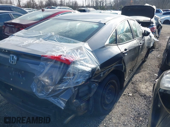 2017 Honda Civic Sedan LX with VIN 2HGFC2F59HH567574, listed as a IAAI auction lot 41499071 with 74,366 mi miles. Bid and sale history available at carsss.com. Image 4.