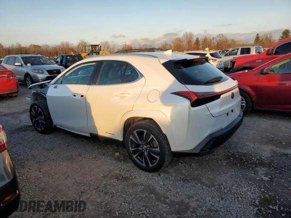2022 Lexus UX with VIN JTHP9JBH9N2057661, listed as a Copart auction lot 81083394 with 26,443 mi miles and Salvage Title. Bid and sale history available at carsss.com. Image 2.