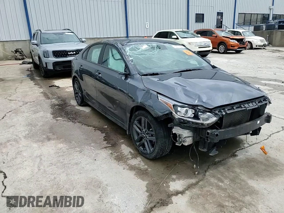 2021 Kia Forte GT-Line with VIN 3KPF34AD9ME282324, listed as a Copart auction lot 56571845 with Not provided miles and Non repairable. Bid and sale history available at DreamBid. Image 13.