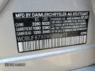 2008 Mercedes-Benz E 350 Luxury z VIN WDBUF87X08B205611, wystawiony jako Copart lot #52583385 z przebiegiem 158 270 mil mil oraz Nie do naprawy • Non repairable. Historia ofert i sprzedaży dostępna na DreamBid. Obrazek 12.