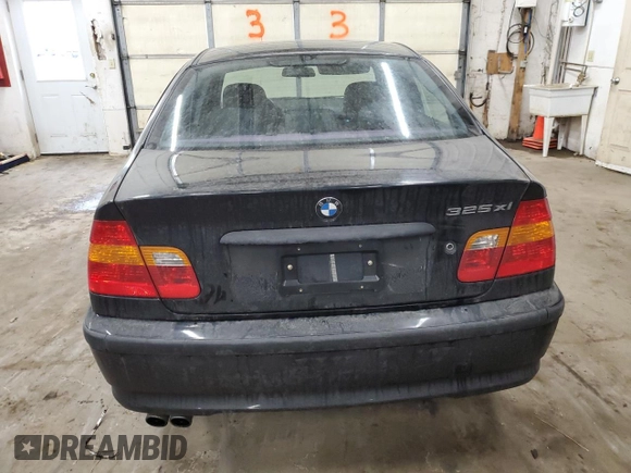 2005 BMW 3 Series 325xi with VIN WBAEU33455PR19451, listed as a Copart auction lot 85148034 with 194,017 mi miles and Salvage Title. Bid and sale history available at carsss.com. Image 6.