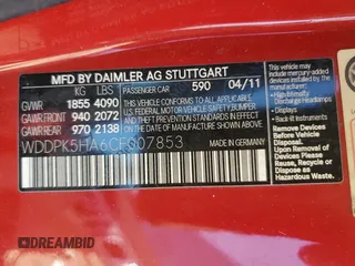 2012 Mercedes-Benz SLK-Class SLK 350 with VIN WDDPK5HA6CF007853, listed as a Copart auction lot 74664274 with 98,794 mi miles and Clean Title. Bid and sale history available at carsss.com. Image 12.