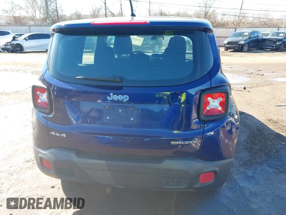 2016 Jeep Renegade Sport with VIN ZACCJBAW1GPC59187, listed as a IAAI auction lot 41699358 with 121,151 mi miles. Bid and sale history available at carsss.com. Image 16.