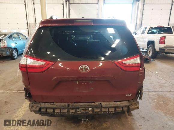 2016 Toyota Sienna XLE with VIN 5TDYK3DCXGS697980, listed as a IAAI auction lot 41500895 with 94,750 mi miles and . Bid and sale history available at DreamBid. Image 17.