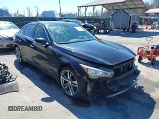 2015 Infiniti Q50 Premium z VIN JN1BV7AR2FM416586, wystawiony jako IAAI lot #41728760 z przebiegiem 138 446 mil mil oraz . Historia ofert i sprzedaży dostępna na DreamBid. Obrazek 1.