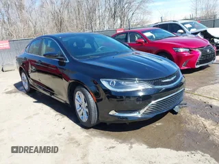 2015 Chrysler 200 Limited with VIN 1C3CCCABXFN662545, listed as a IAAI auction lot 41798590 with 76,766 mi miles. Bid and sale history available at carsss.com. Image 1.