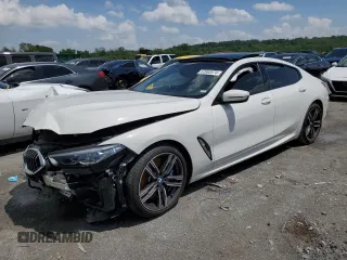 2020 BMW 8 Series 840i with VIN WBAGV4C04LCD73578, listed as a Copart auction lot 52693374 with 0 mi miles. Bid and sale history available at carsss.com. Image 1.