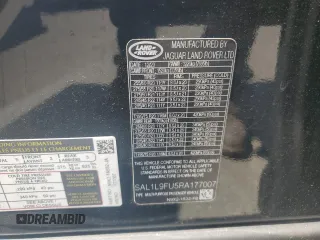 2024 Land Rover Range Rover Sport Dynamic SE with VIN SAL1L9FU5RA177007, listed as a Copart auction lot 62573504 with Not Provided miles and Salvage Title. Bid and sale history available at DreamBid. Image 14.