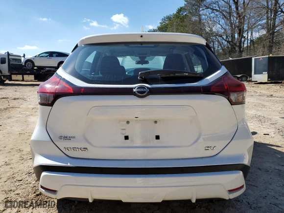 2022 Nissan Kicks SV with VIN 3N1CP5CV7NL490205, listed as a Copart auction lot 46090275 with 59,499 mi miles and Salvage Title. Bid and sale history available at carsss.com. Image 6.