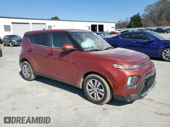 2022 Kia Soul LX with VIN KNDJ23AU5N7820705, listed as a Copart auction lot 46083615 with 19,294 mi miles and Salvage Title. Bid and sale history available at carsss.com. Image 4.