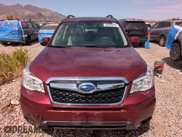 2016 Subaru Forester Touring with VIN JF2SJAXC2GH512772, listed as a Copart auction lot 58592825 with 52,056 mi miles and Salvage title. Bid and sale history available at DreamBid. Image 5.