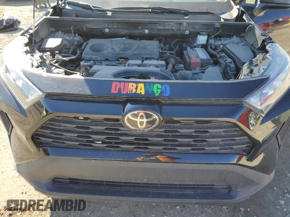 2019 Toyota RAV4 LE with VIN 2T3H1RFV5KC022308, listed as a Copart auction lot 49775905 with 76,704 mi miles and Salvage Title. Bid and sale history available at carsss.com. Image 12.