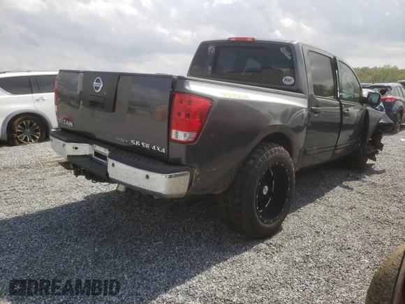 2010 Nissan Titan LE with VIN 1N6BA0EC1AN325055, listed as a Copart auction lot 51471785 with 137,110 mi miles and Salvage Title. Bid and sale history available at carsss.com. Image 3.