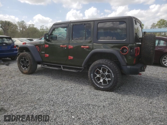 2020 Jeep Wrangler Unlimited Rubicon z VIN 1C4HJXFN9LW315814, wystawiony jako Copart lot #49147855 z przebiegiem 28 902 mil mil oraz Szkoda całkowita • Salvage title. Historia ofert i sprzedaży dostępna na DreamBid. Obrazek 2.