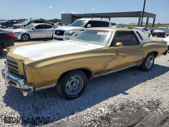 1976 Chevrolet Monte Carlo with VIN 1H57V6D433346, listed as a Copart auction lot 55011065 with 55,150 mi miles and Clean title. Bid and sale history available at DreamBid. Image 1.
