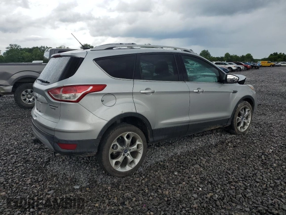 2013 Ford Escape Titanium with VIN 1FMCU9J94DUB00695, listed as a Copart auction lot 56633955 with 129,011 mi miles and Salvage title. Bid and sale history available at DreamBid. Image 3.