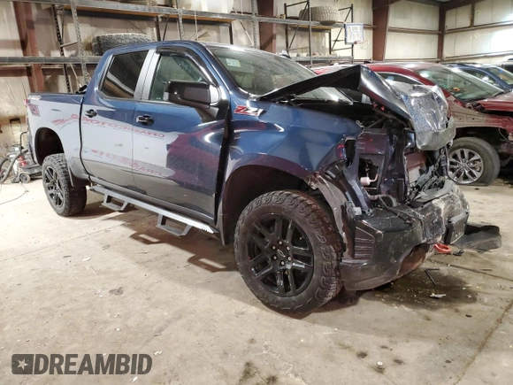 2021 Chevrolet Silverado 1500 LT Trail Boss with VIN 1GCPYFED1MZ256526, listed as a Copart auction lot 47213575 with 50,588 mi miles and Salvage Title. Bid and sale history available at DreamBid. Image 4.