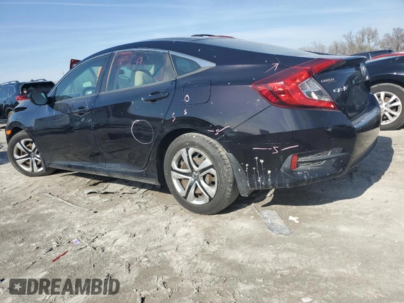 2018 Honda Civic Sedan LX with VIN 19XFC2F54JE002570, listed as a Copart auction lot 45884794 with 93,737 mi miles and Salvage Title. Bid and sale history available at carsss.com. Image 2.