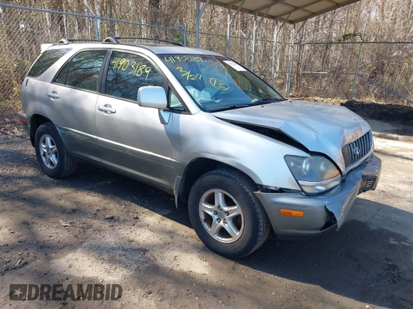 2000 Lexus RX 300 with VIN JT6HF10U5Y0130790, listed as a IAAI auction lot 41903189 with 192,449 mi miles. Bid and sale history available at carsss.com. Image 1.