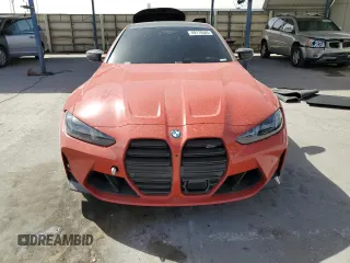 2025 BMW M4 Competition xDrive with VIN WBS33HK05SCU35235, listed as a Copart auction lot 49178585 with 1,480 mi miles and Salvage Title. Bid and sale history available at carsss.com. Image 5.