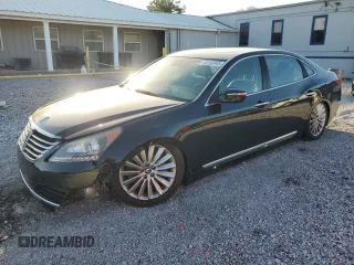2016 Hyundai Equus Ultimate with VIN KMHGH4JH2GU101008, listed as a Copart auction lot 48182445 with 110,423 mi miles and Salvage Title. Bid and sale history available at DreamBid. Image 1.
