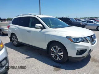 2018 Nissan Pathfinder SV with VIN 5N1DR2MN3JC620443, listed as a IAAI auction lot 42065523 with 137,449 mi miles. Bid and sale history available at carsss.com. Image 1.