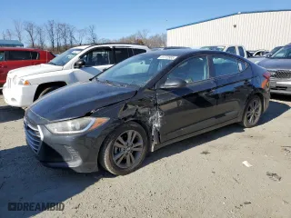 2017 Hyundai Elantra SE with VIN KMHD84LFXHU098780, listed as a Copart auction lot 41772585 with 103,510 mi miles and Salvage Title. Bid and sale history available at carsss.com. Image 1.