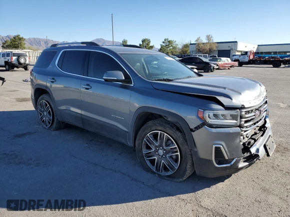 2021 GMC Acadia SLT with VIN 1GKKNML4XMZ169965, listed as a Copart auction lot 81343384 with 38,417 mi miles and Salvage Title. Bid and sale history available at DreamBid. Image 4.