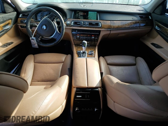 2014 BMW 7 Series 740Li with VIN WBAYE4C57ED137758, listed as a Copart auction lot 42347085 with 121,776 mi miles and Salvage Title. Bid and sale history available at carsss.com. Image 8.