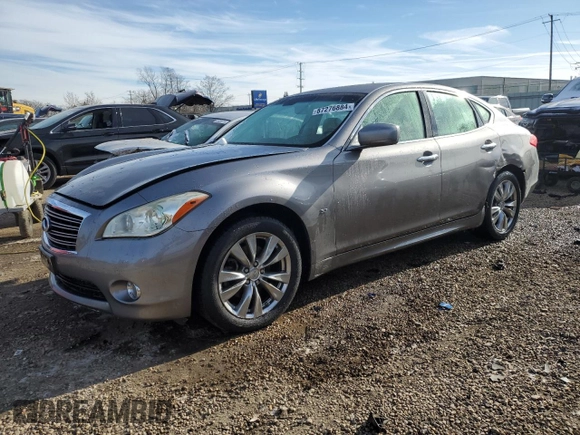 2014 Infiniti M37 with VIN JN1BY1AP2EM260051, listed as a Copart auction lot 87276884 with 101,899 mi miles and Salvage Title. Bid and sale history available at carsss.com. Image 1.