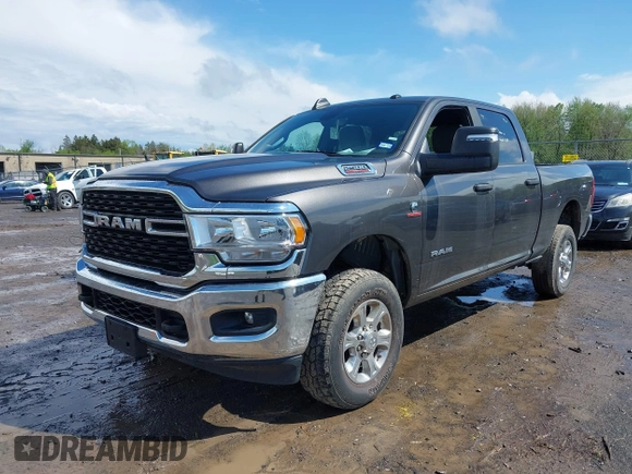 2024 Ram 2500 Big Horn with VIN 3C6UR5DL2RG101520, listed as a IAAI auction lot 42065398 with 34,611 mi miles. Bid and sale history available at carsss.com. Image 2.