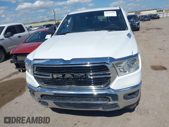 2023 Ram 1500 Big Horn with VIN 1C6RRFFG2PN649047, listed as a IAAI auction lot 42259338 with 14,986 mi miles and . Bid and sale history available at DreamBid. Image 12.