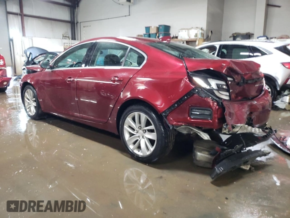 2016 Buick Regal Premium II with VIN 2G4GS5GX4G9156997, listed as a Copart auction lot 50136825 with 54,115 mi miles and Salvage Title. Bid and sale history available at carsss.com. Image 2.