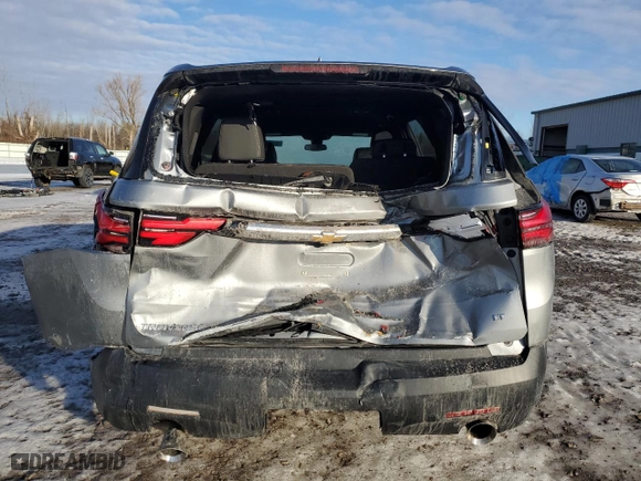 2023 Chevrolet Traverse LT Leather with VIN 1GNEVHKW3PJ325681, listed as a Copart auction lot 46568295 with 21,366 mi miles and Salvage Title. Bid and sale history available at carsss.com. Image 6.
