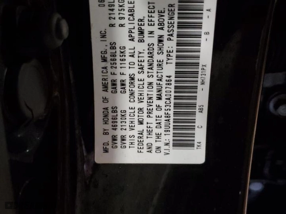 2012 Acura TL Tech Auto with VIN 19UUA8F53CA007864, listed as a Copart auction lot 47876225 with 133,880 mi miles and Clean Title. Bid and sale history available at carsss.com. Image 13.