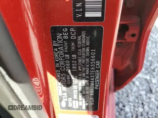 2014 Kia Rio LX with VIN KNADM4A37E6356601, listed as a Copart auction lot 71753504 with 166,142 mi miles and Salvage Title. Bid and sale history available at DreamBid. Image 12.