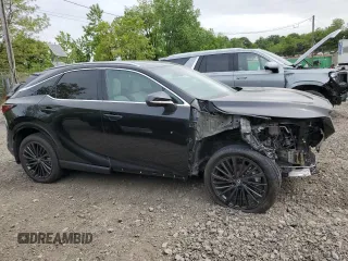 2025 Lexus RX 350 with VIN 2T2BAMCA9SC089458, listed as a Copart auction lot 58992545 with 487 mi miles and Salvage title. Bid and sale history available at DreamBid. Image 4.