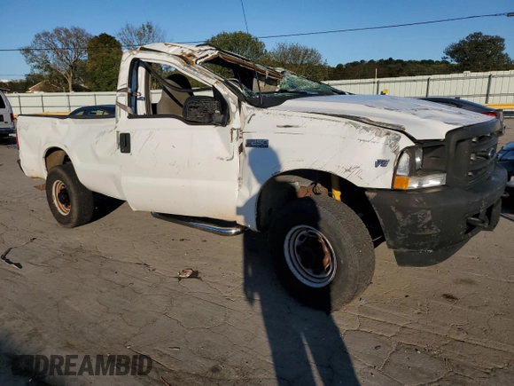 2002 Ford Super Duty F-250 XL with VIN 1FTNF21L52EC49070, listed as a Copart auction lot 75403484 with 163,606 mi miles and Salvage Title. Bid and sale history available at carsss.com. Image 4.