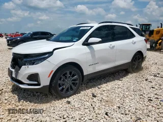 2024 Chevrolet Equinox RS with VIN 3GNAXMEG4RS197944, listed as a Copart auction lot 59257765 with 39,366 mi miles and Salvage title. Bid and sale history available at DreamBid. Image 1.