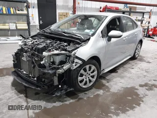2023 Toyota Corolla Hybrid LE with VIN JTDBDMHE6P3003191, listed as a IAAI auction lot 41562160 with 86,206 mi miles. Bid and sale history available at carsss.com. Image 2.