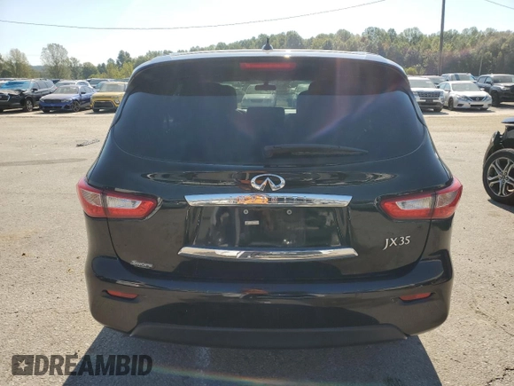2013 Infiniti JX35 with VIN 5N1AL0MM2DC333731, listed as a Copart auction lot 74307604 with 121,310 mi miles and Salvage Title. Bid and sale history available at carsss.com. Image 6.