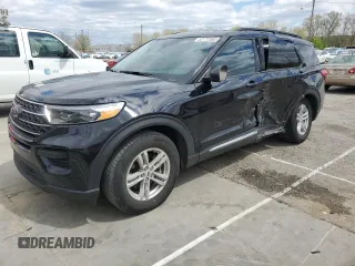 2022 Ford Explorer XLT with VIN 1FMSK7DH2NGA12477, listed as a Copart auction lot 53172395 with 40,808 mi miles and Salvage title. Bid and sale history available at DreamBid. Image 1.